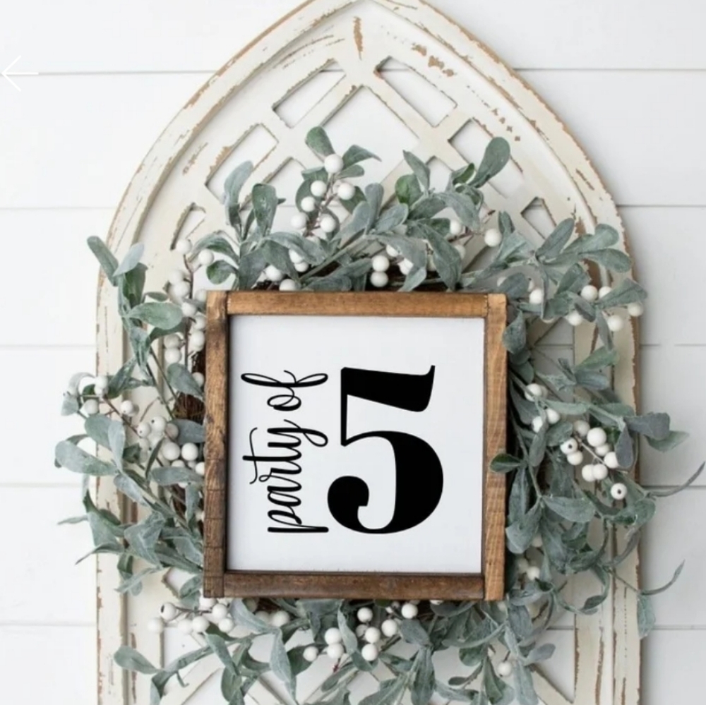 Wood sign
